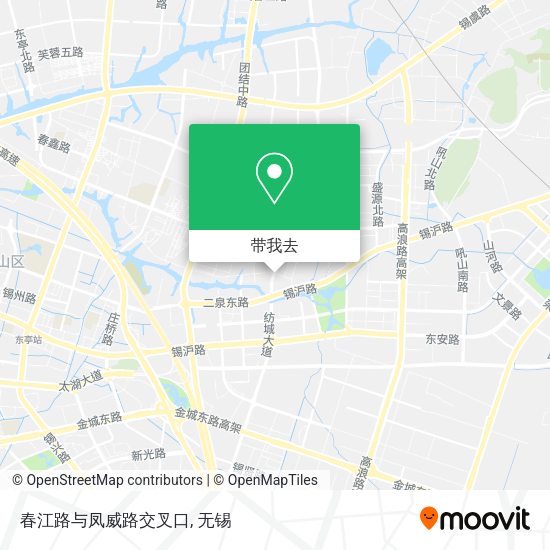 春江路与凤威路交叉口地图