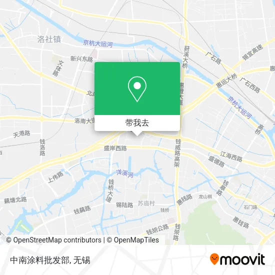 中南涂料批发部地图