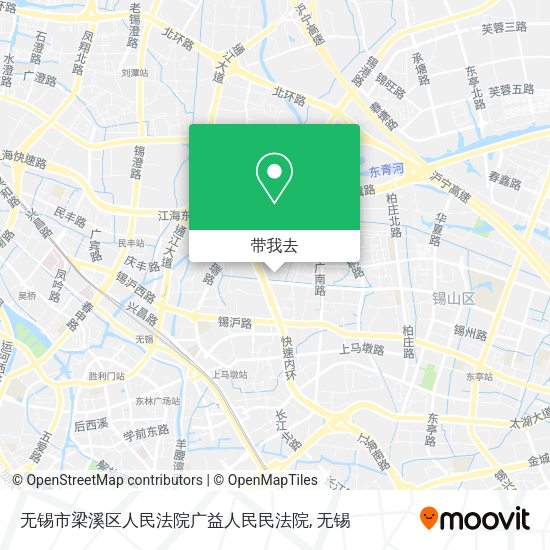 无锡市梁溪区人民法院广益人民民法院地图