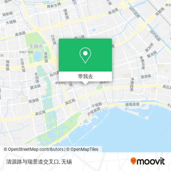 清源路与瑞景道交叉口地图