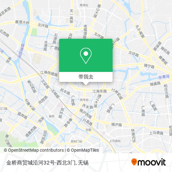 金桥商贸城沿河32号-西北3门地图