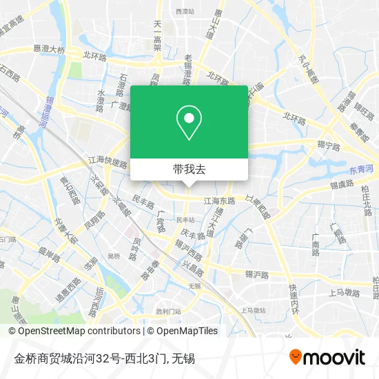 金桥商贸城沿河32号-西北3门地图