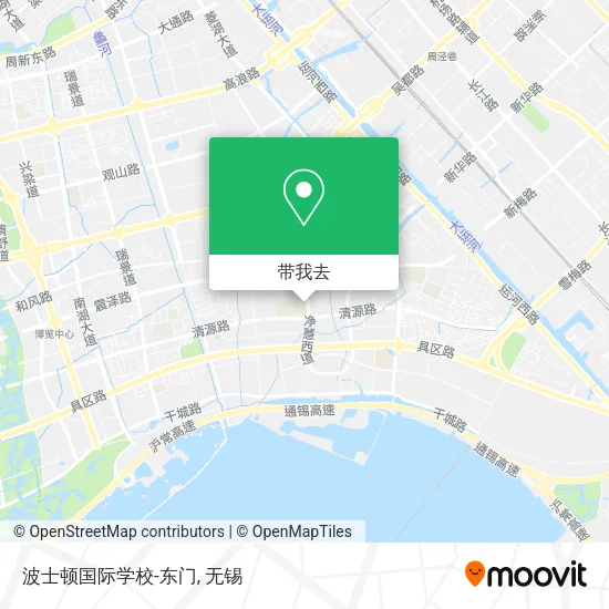 波士顿国际学校-东门地图