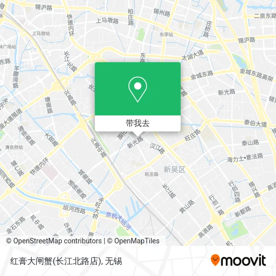红膏大闸蟹(长江北路店)地图