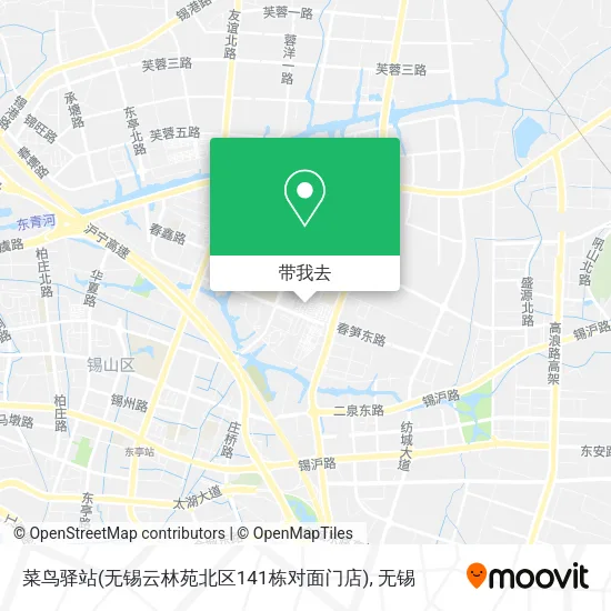 菜鸟驿站(无锡云林苑北区141栋对面门店)地图