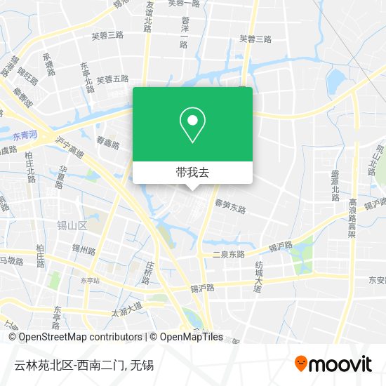 云林苑北区-西南二门地图