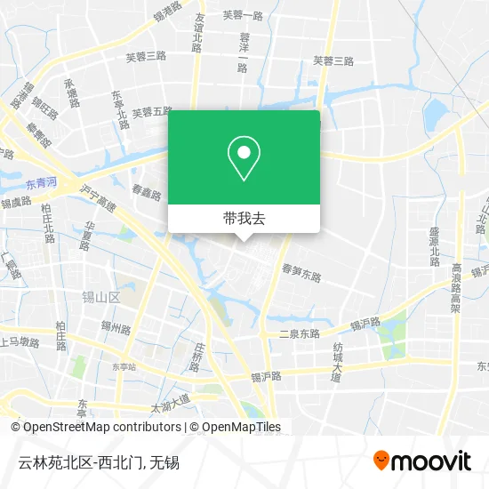 云林苑北区-西北门地图