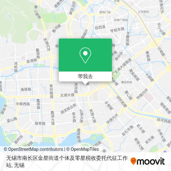 无锡市南长区金星街道个体及零星税收委托代征工作站地图