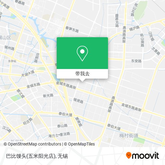 巴比馒头(五米阳光店)地图