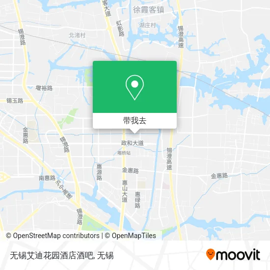 无锡艾迪花园酒店酒吧地图