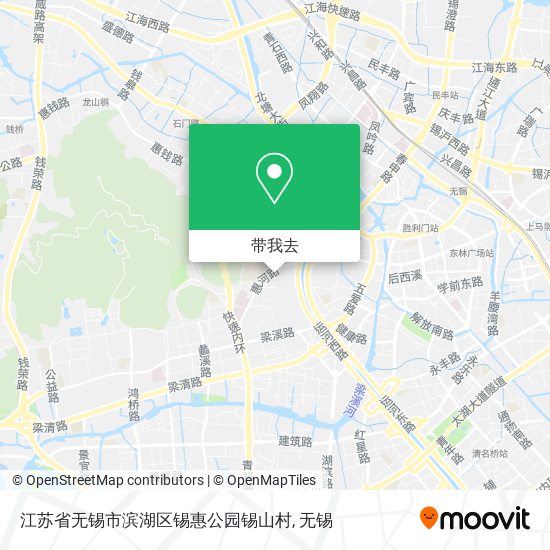 江苏省无锡市滨湖区锡惠公园锡山村地图