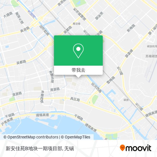 新安佳苑B地块一期项目部地图