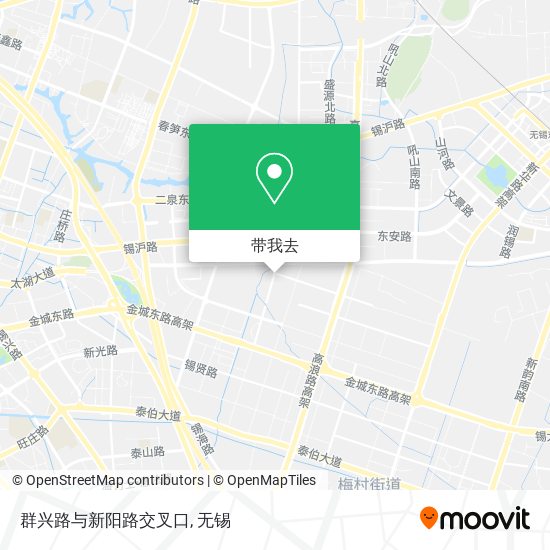 群兴路与新阳路交叉口地图