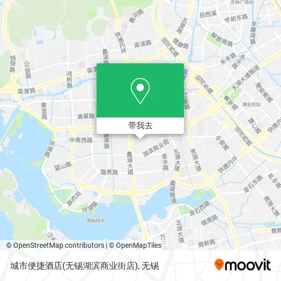 城市便捷酒店(无锡湖滨商业街店)地图