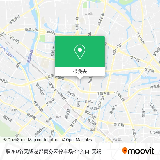 联东U谷无锡总部商务园停车场-出入口地图