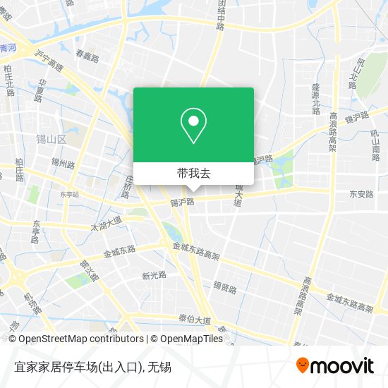 宜家家居停车场(出入口)地图
