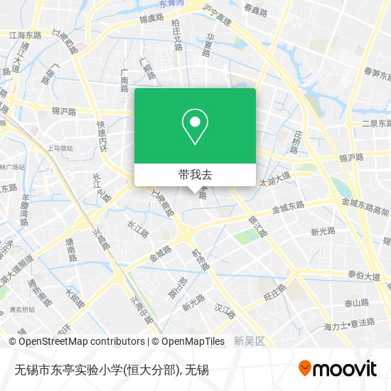 无锡市东亭实验小学(恒大分部)地图