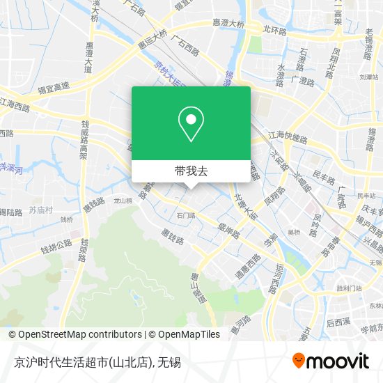 京沪时代生活超市(山北店)地图