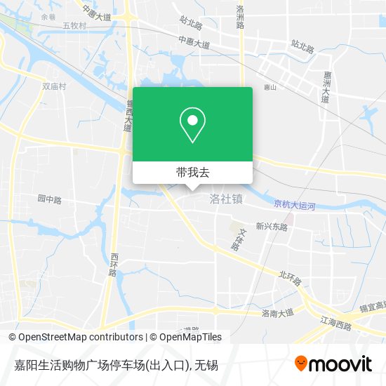 嘉阳生活购物广场停车场(出入口)地图