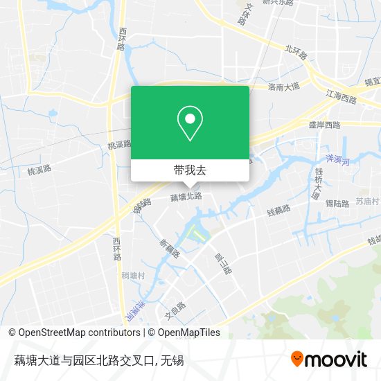 藕塘大道与园区北路交叉口地图