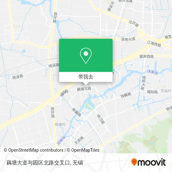 藕塘大道与园区北路交叉口地图