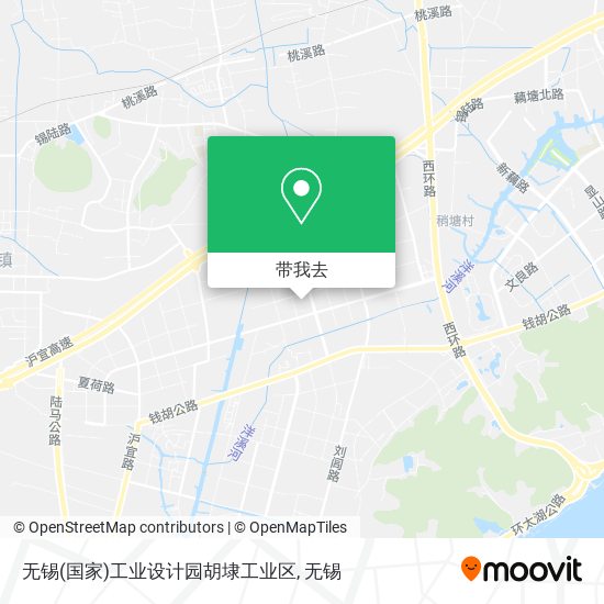 无锡(国家)工业设计园胡埭工业区地图