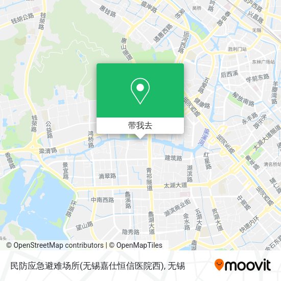 民防应急避难场所(无锡嘉仕恒信医院西)地图