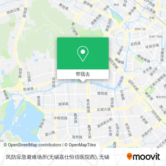 民防应急避难场所(无锡嘉仕恒信医院西)地图