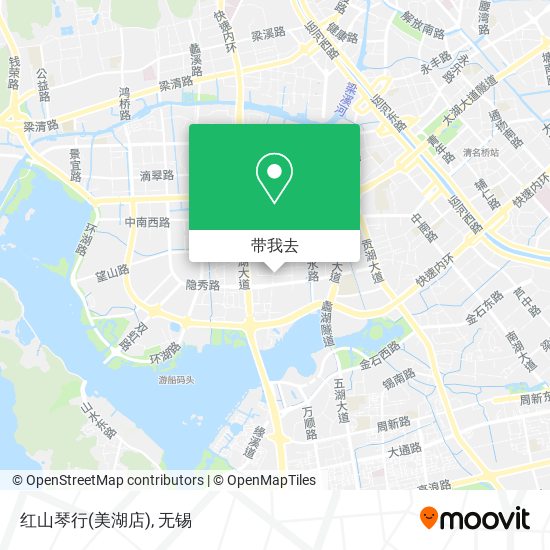 红山琴行(美湖店)地图