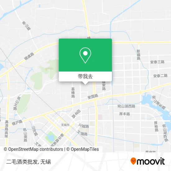 二毛酒类批发地图
