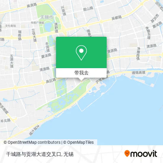 干城路与贡湖大道交叉口地图