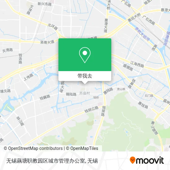 无锡藕塘职教园区城市管理办公室地图