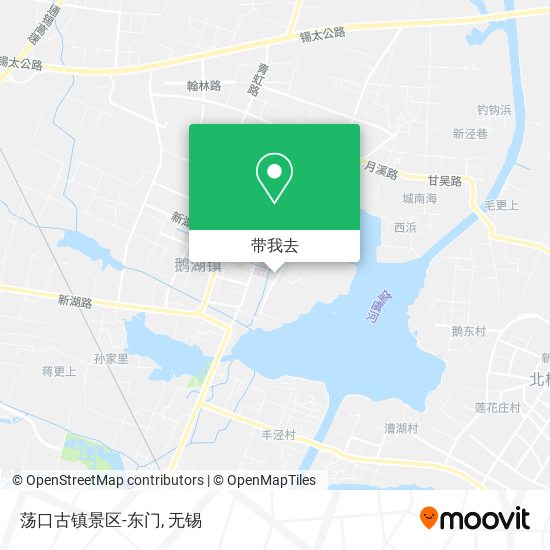 荡口古镇景区-东门地图