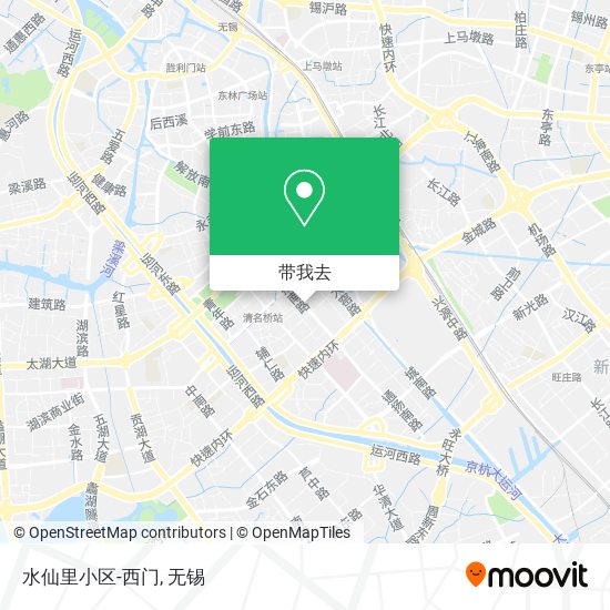 水仙里小区-西门地图