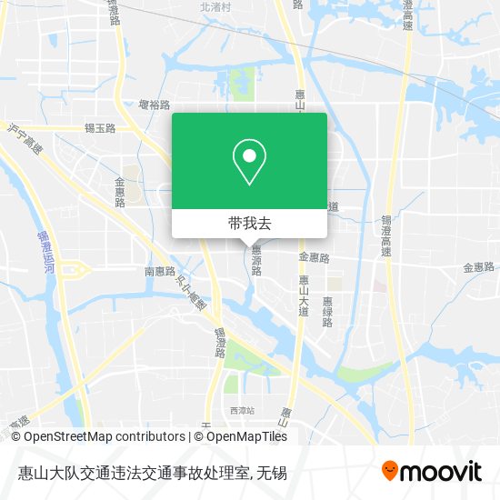 惠山大队交通违法交通事故处理室地图