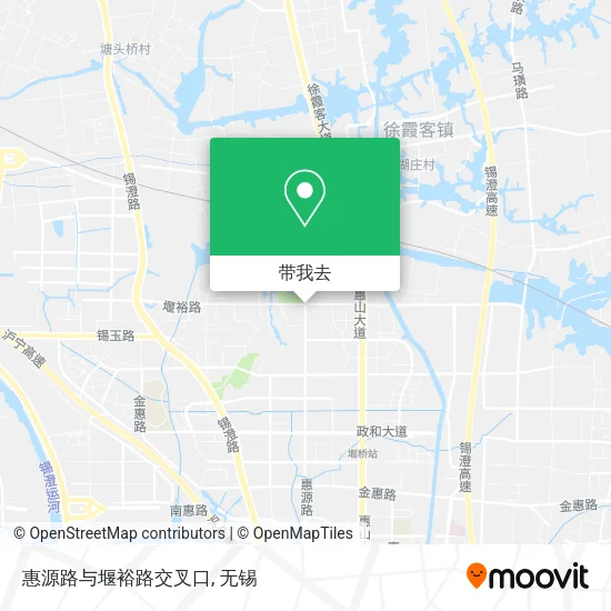 惠源路与堰裕路交叉口地图