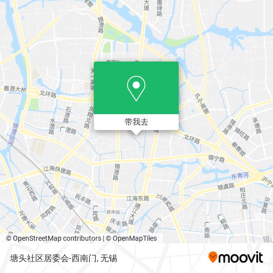 塘头社区居委会-西南门地图