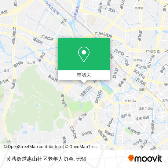 黄巷街道惠山社区老年人协会地图