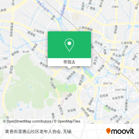 黄巷街道惠山社区老年人协会地图