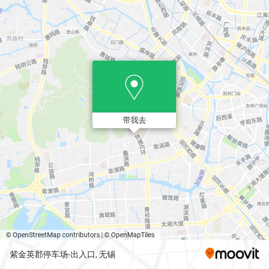 紫金英郡停车场-出入口地图