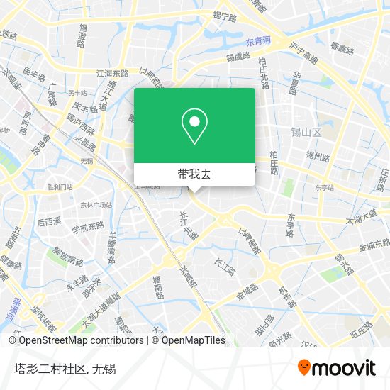 塔影二村社区地图