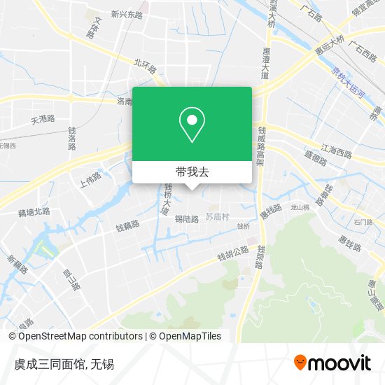 虞成三同面馆地图