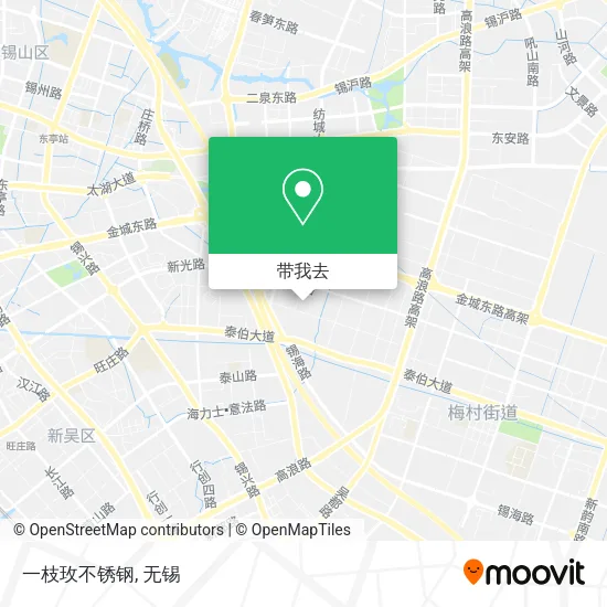 一枝玫不锈钢地图