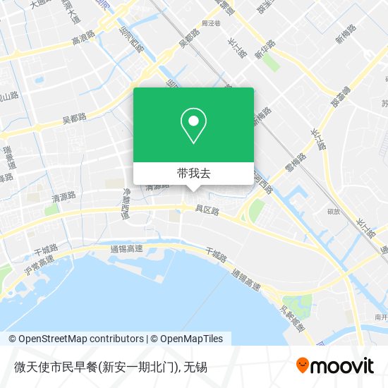 微天使市民早餐(新安一期北门)地图