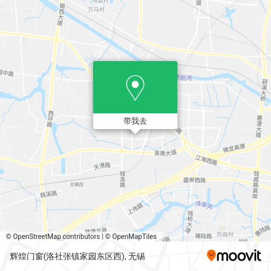 辉煌门窗(洛社张镇家园东区西)地图