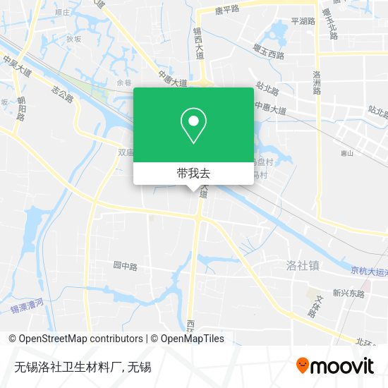 无锡洛社卫生材料厂地图