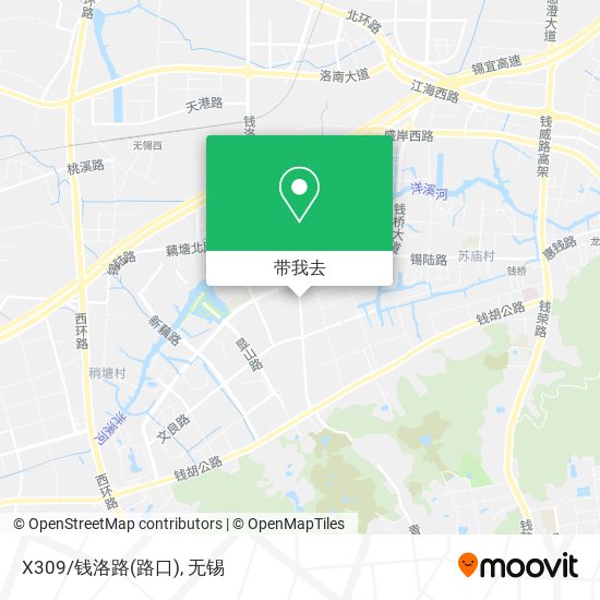 X309/钱洛路(路口)地图