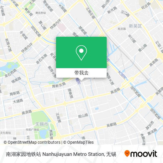 南湖家园地铁站 Nanhujiayuan Metro Station地图
