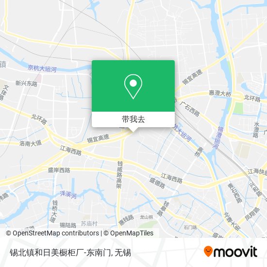 锡北镇和日美橱柜厂-东南门地图