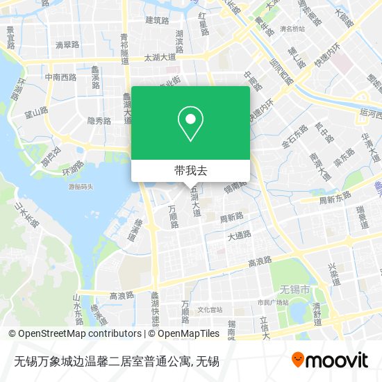 无锡万象城边温馨二居室普通公寓地图